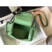 Hermes Lindy Mini Bag In Vert Criquet Clemence Leather GHW