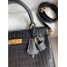 Hermes Kelly Sellier 25 Handmade Bag In Black Crocodile Niloticus Matte Skin