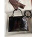 Hermes Kelly Sellier 25 Diamond Bag In Black Crocodile Niloticus Shiny Skin