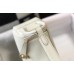 Hermes Lindy Mini Bag In White Clemence Leather GHW