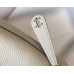 Hermes Lindy Mini Bag In White Clemence Leather GHW