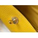 Hermes Lindy Mini Bag In Yellow Clemence Leather GHW