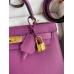 Hermes Kelly Sellier 28 Handmade Bag In Anemone Epsom Calfskin
