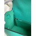 Hermes Kelly Sellier 28 Handmade Bag In Blue Paon Epsom Calfskin