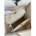 Hermes Kelly Sellier 28 Handmade Bag In Craie Epsom Calfskin