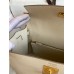Hermes Kelly Sellier 28 Handmade Bag In Craie Epsom Calfskin
