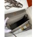 Hermes Kelly Sellier 28 Handmade Bag In Etain Epsom Calfskin