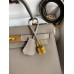 Hermes Kelly Sellier 28 Handmade Bag In Gris Asphalt Epsom Calfskin