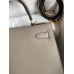Hermes Kelly Sellier 28 Handmade Bag In Gris Asphalt Epsom Calfskin