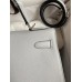 Hermes Kelly Sellier 28 Handmade Bag In Gris Mouette Epsom Calfskin