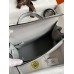 Hermes Kelly Sellier 28 Handmade Bag In Gris Mouette Epsom Calfskin