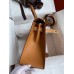 Hermes Kelly Sellier 28 Handmade Bag In Gold Epsom Calfskin