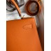 Hermes Kelly Sellier 28 Handmade Bag In Orange Epsom Calfskin
