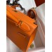 Hermes Kelly Sellier 28 Handmade Bag In Orange Epsom Calfskin