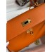 Hermes Kelly Sellier 28 Handmade Bag In Orange Epsom Calfskin