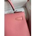 Hermes Kelly Sellier 28 Handmade Bag In Rose Confetti Epsom Calfskin