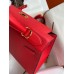 Hermes Kelly Sellier 28 Handmade Bag In Red Epsom Calfskin
