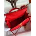 Hermes Kelly Sellier 28 Handmade Bag In Red Epsom Calfskin