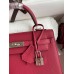 Hermes Kelly Sellier 28 Handmade Bag In Ruby Epsom Calfskin