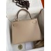 Hermes Kelly Sellier 28 Handmade Bag In Trench Epsom Calfskin