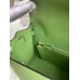 Hermes Kelly Sellier 28 Handmade Bag In Vert Criquet Epsom Calfskin