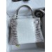 Hermes Kelly Retourne 28 Handmade Bag In Himalaya Crocodile Niloticus Skin