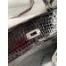 Hermes Kelly Sellier 28 Handmade Bag In Black Crocodile Niloticus Shiny Skin