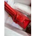 Hermes Kelly Sellier 28 Handmade Bag In Red Ostrich Leather