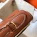 Hermes Kelly Retourne 28 Handmade Bag In Gold Swift Calfskin