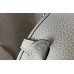 Hermes Evelyne III TPM Bag In Pearl Grey Clemence Leather