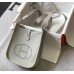 Hermes Evelyne III TPM Bag In Pearl Grey Clemence Leather