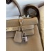 Hermes Kelly Retourne 32 Handmade Bag In Taupe Clemence Leather