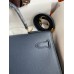 Hermes Kelly Sellier 32 Handmade Bag In Blue Indigo Epsom Calfskin