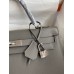 Hermes Kelly Sellier 32 Handmade Bag In Etain Epsom Calfskin