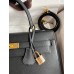 Hermes Kelly Sellier 32 Handmade Bag In Black Epsom Calfskin