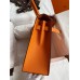Hermes Kelly Sellier 32 Handmade Bag In Orange Epsom Calfskin