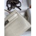 Hermes Kelly Mini II Sellier Handmade Bag In Beton Matte Alligator Leather