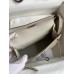 Hermes Kelly Mini II Sellier Handmade Bag In Grey Matte Alligator Leather