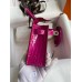 Hermes Kelly Mini II Sellier Handmade Bag In Rose Scheherazade Shiny Alligator Leather