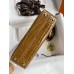 Hermes Kelly Mini II Sellier Handmade Bag In Ficelle Shiny Alligator Leather
