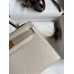 Hermes Kelly Mini II Sellier Bicolor Handmade Bag in Craie and Trench Epsom Calfskin