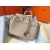 Hermes Birkin 25cm Bag In Beige Clemence Leather GHW