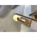 Hermes Birkin 25cm Bag In Beige Clemence Leather GHW