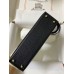 Hermes Kelly Mini II Sellier Handmade Bag In Black Chevre Mysore Leather