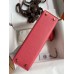 Hermes Kelly Mini II Sellier Handmade Bag In Rose Lipstick Chevre Mysore Leather