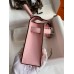 Hermes Kelly Mini II Sellier Handmade Bag In Rose Sakura Chevre Mysore Leather