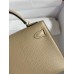 Hermes Kelly Mini II Sellier Handmade Bag In Trench Chevre Mysore Leather