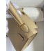 Hermes Kelly Mini II Sellier Handmade Bag In Trench Chevre Mysore Leather