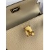 Hermes Kelly Mini II Sellier Handmade Bag In Trench Chevre Mysore Leather