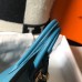 Hermes Birkin 25cm Bag In Blue Jean Clemence Leather GHW